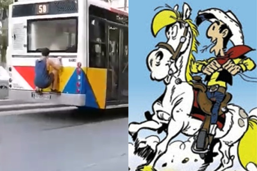Gangsta παλίκαρος καβαλάει λεωφορείο του ΟΑΣΘ, γιατί ο περιπτεράς δεν έδινε εισιτήρια αν δεν έπαιρνες και κάτι άλλο
