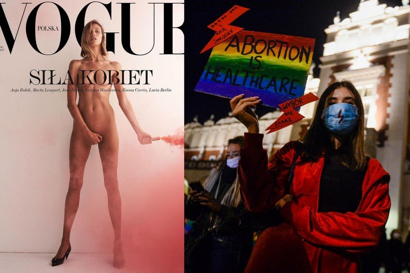 Η πολωνική Vogue αφιερώθηκε στη μάχη των γυναικών να έχουν κυριαρχικά δικαιώματα στο σώμα τους