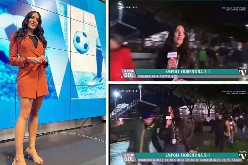Η εξοργιστική στιγμή που Ιταλίδα ρεπόρτερ δέχεται σεξουαλική παρενόχληση στον τηλεοπτικό αέρα