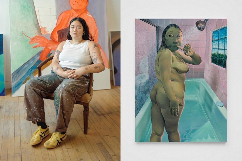 Καλλιτέχνιδα ρίχνει Χ στα στερεότυπα για το γυναικείο σώμα ζωγραφίζοντας τον εαυτό της
