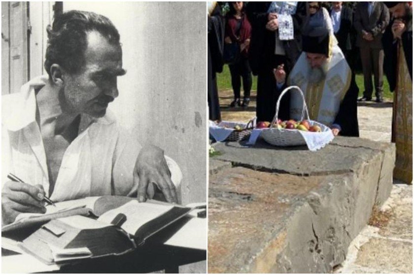 Ιστορική στιγμή θα πει να βλέπεις Αρχιεπίσκοπο να γονατίζει στον τάφο του Καζαντζάκη