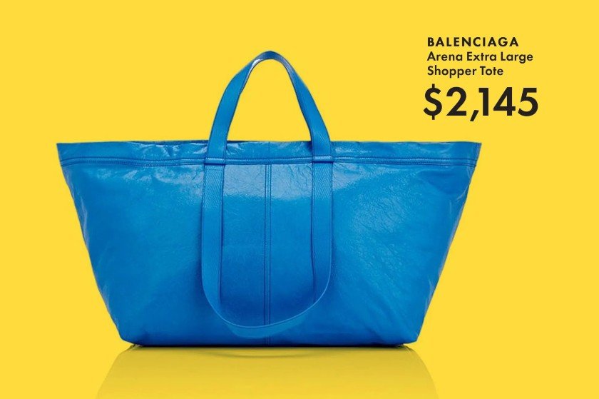 Πώς έφτασε μια τσάντα που μοιάζει με την πλαστική μπλε του Ikea να κοστίζει 2000€;