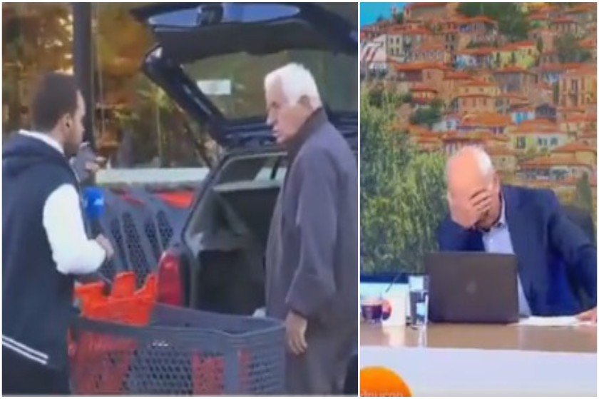 Ψύχραιμος παππούς βρίζει on air για “το καλάθι του νοικοκυριού” και μας χαρίζει το τέλειο viral