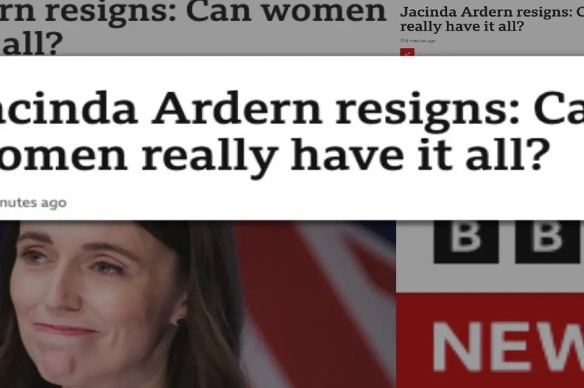 Η Τζασίντα Άρντερν παραιτήθηκε και το BBC έδειξε τα σεξιστικά αντανακλαστικά του