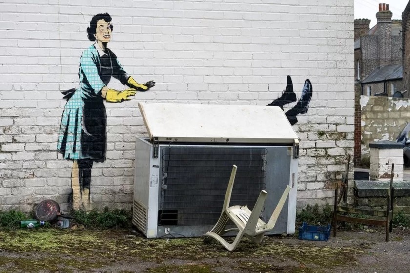 O Banksy κλείνει την ενδοοικογενειακή βία στον καταψύκτη την ημέρα του Αγίου Βαλεντίνου