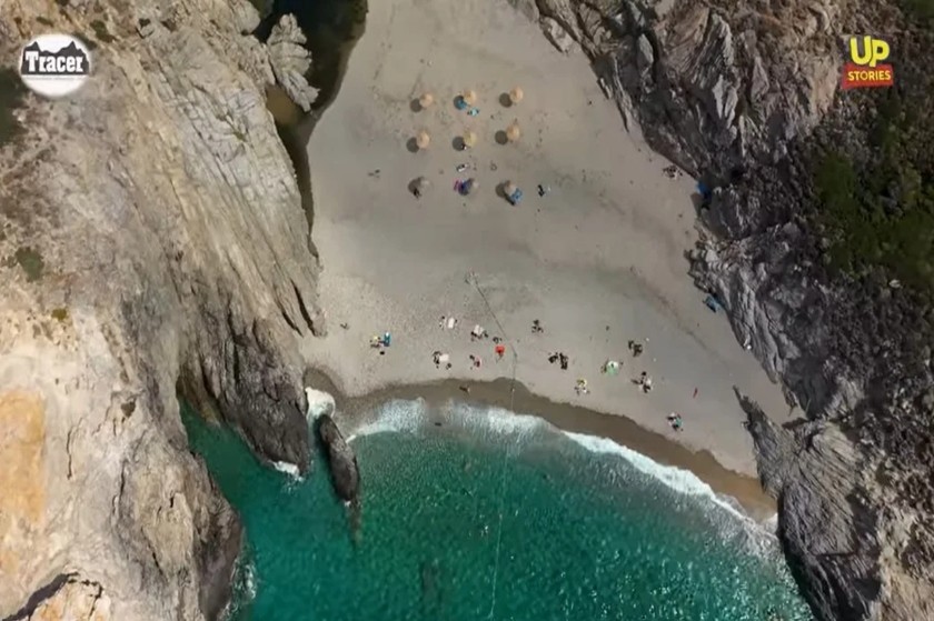 Νας: Η πιο επικίνδυνη παραλία της Ελλάδας με το μοναδικό σχοινί ασφαλείας